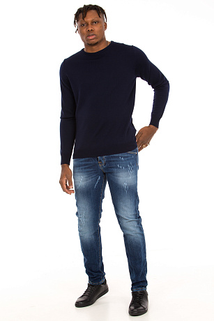 BALDININI MU01 BLUE Джемпер мужской BALDININI цвет Синий