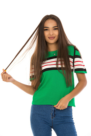 CHEER&DUCK/zhinvpopvlor 3123 ЗЕЛЕН Кофта женская CHEERDUCK цвет Зеленый