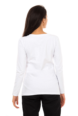 BALDININI TSD10L WHITE Лонгслив женский BALDININI цвет Белый