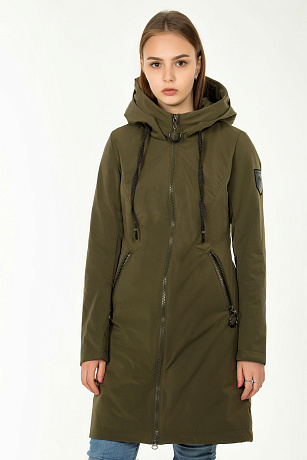 GRACE 2018921 KHAKI Куртка удлиненная GRACE цвет Хаки