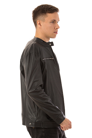 CHEERDUCK/6088 К2904 ЧЕРНЫЙ Куртка кожаная мужская CHEERDUCK цвет Черный