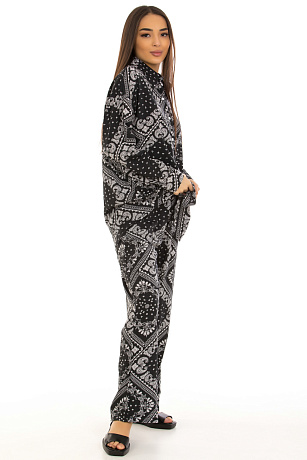 CHEERDUCK/2C19 625 ЧЕРН.БЕЛЫЙ Костюм женский CHEERDUCK цвет Черный